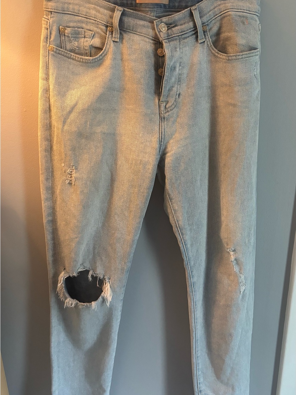 7 for all Mankind Josefina Luxe Vintage Boyfriend Softblend Jeans Size 32